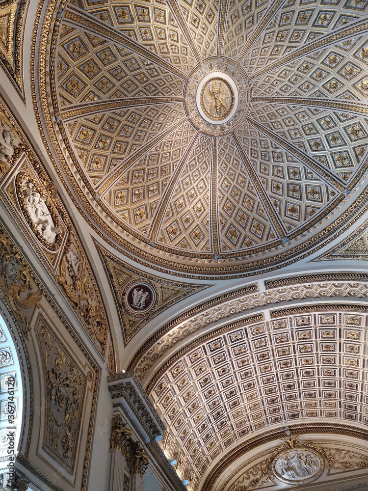 A painted ceiling