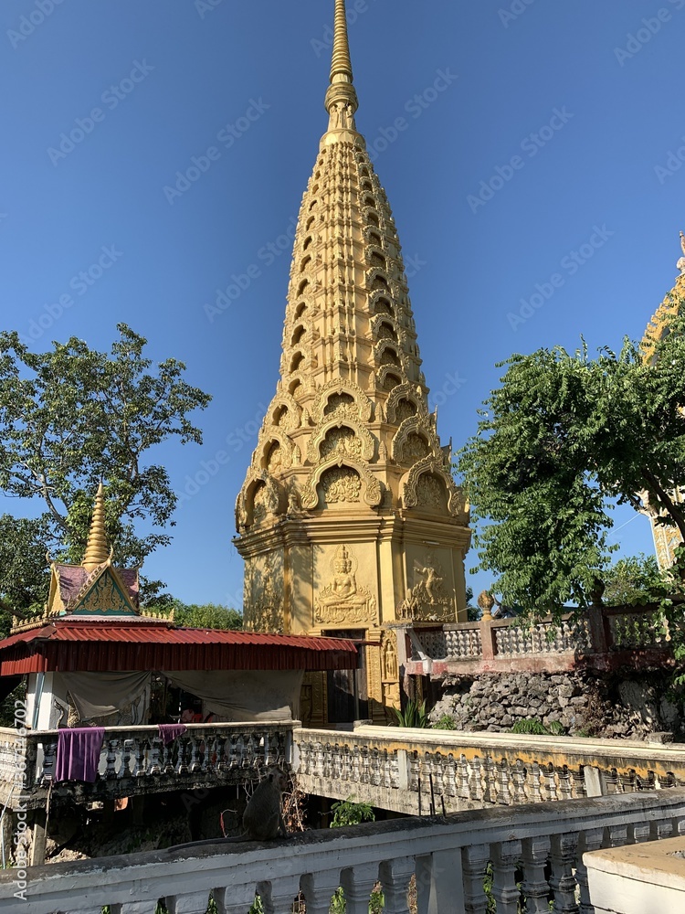 Obraz premium Temple Phnom Sampeau à Battambang, Cambodge