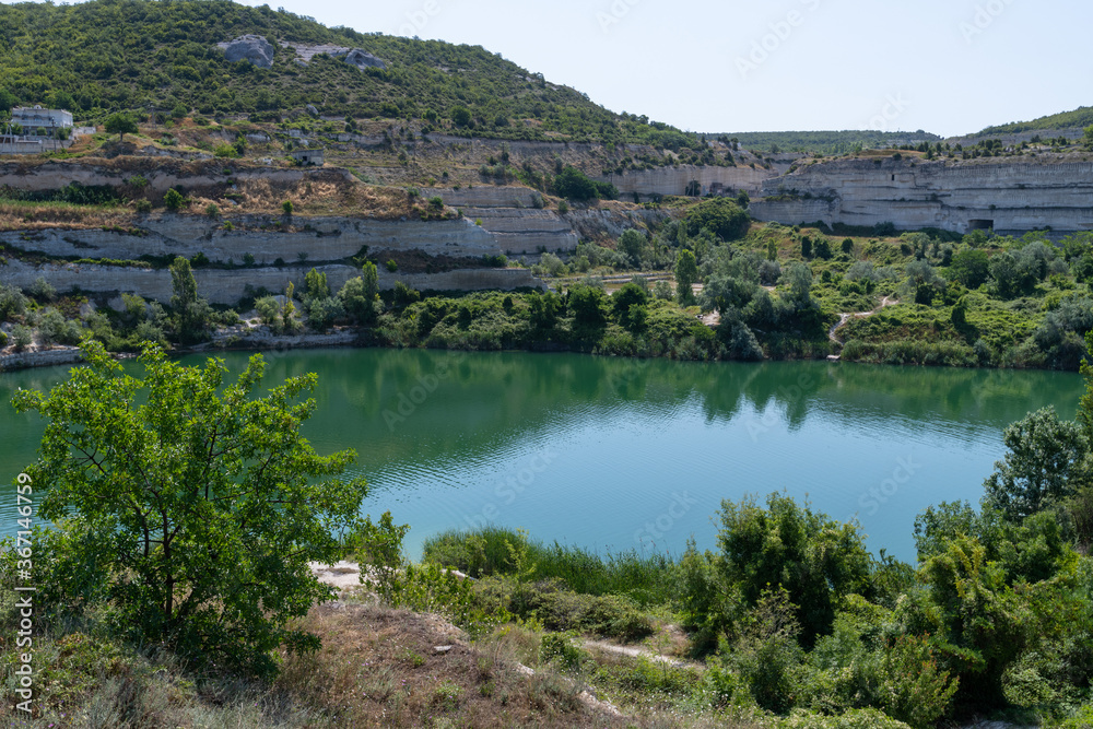 The Inkerman limestone quarry. The historic site in Crimea The Inkerman limestone quarry. The historic site in Crimea