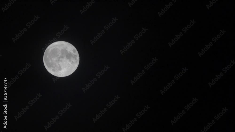 Looping Clouds Covering The Moon With Copy Space Looping Clouds Covering The Moon With Copy Space