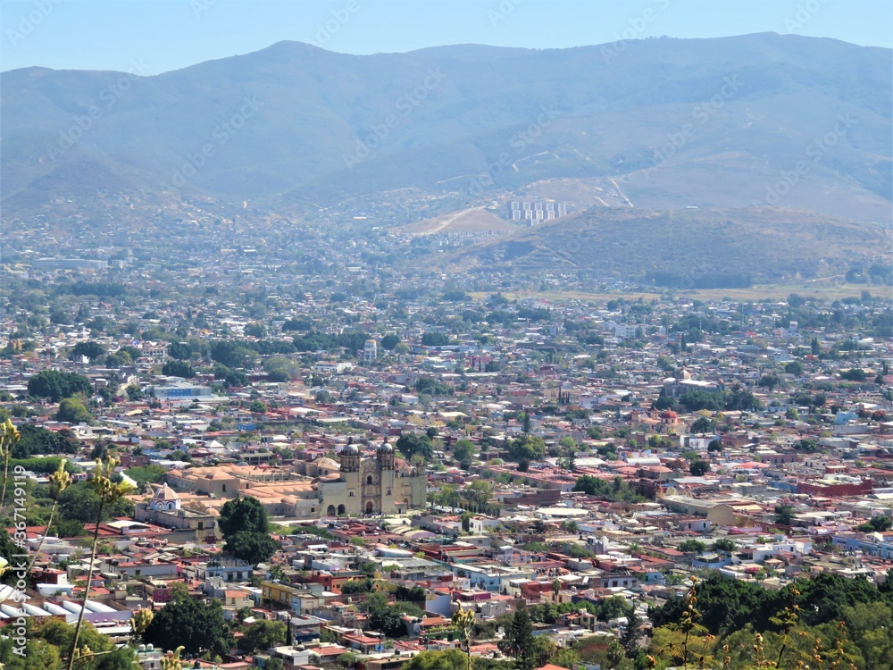 aerial view of Oaxaca city, Mexico