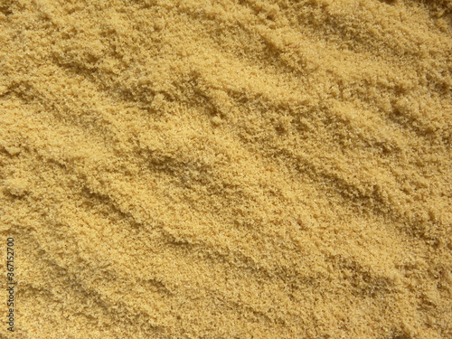 Heap of brown color sugar powder