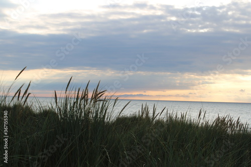 Sunset at the North Sea, Texel, the Netherlands