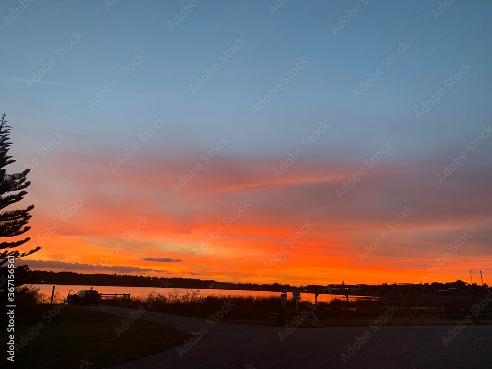 Fototapeta premium sunset, Colorado, lake