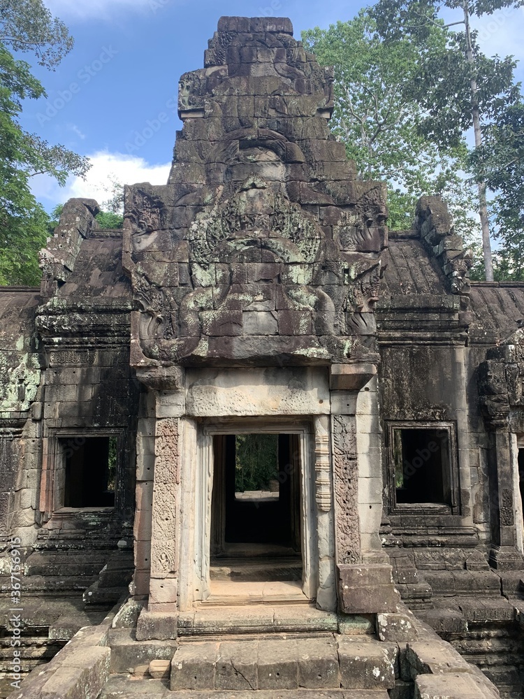 Temple à Angkor, Cambodge