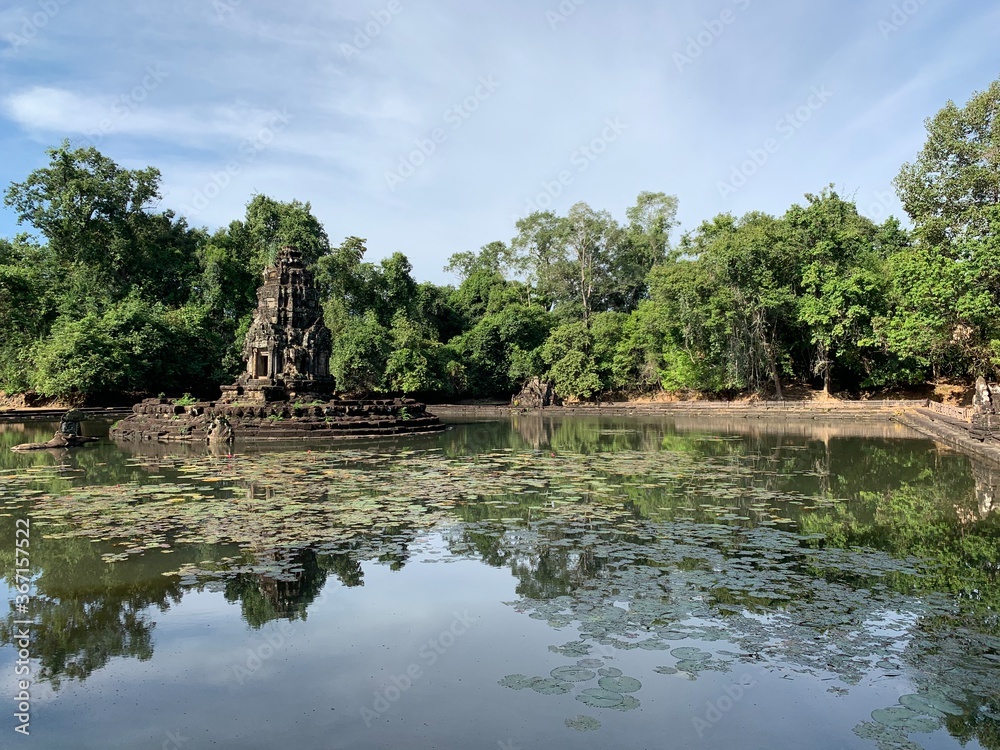 Fototapeta premium Temple Neak Pean à Angkor, Cambodge