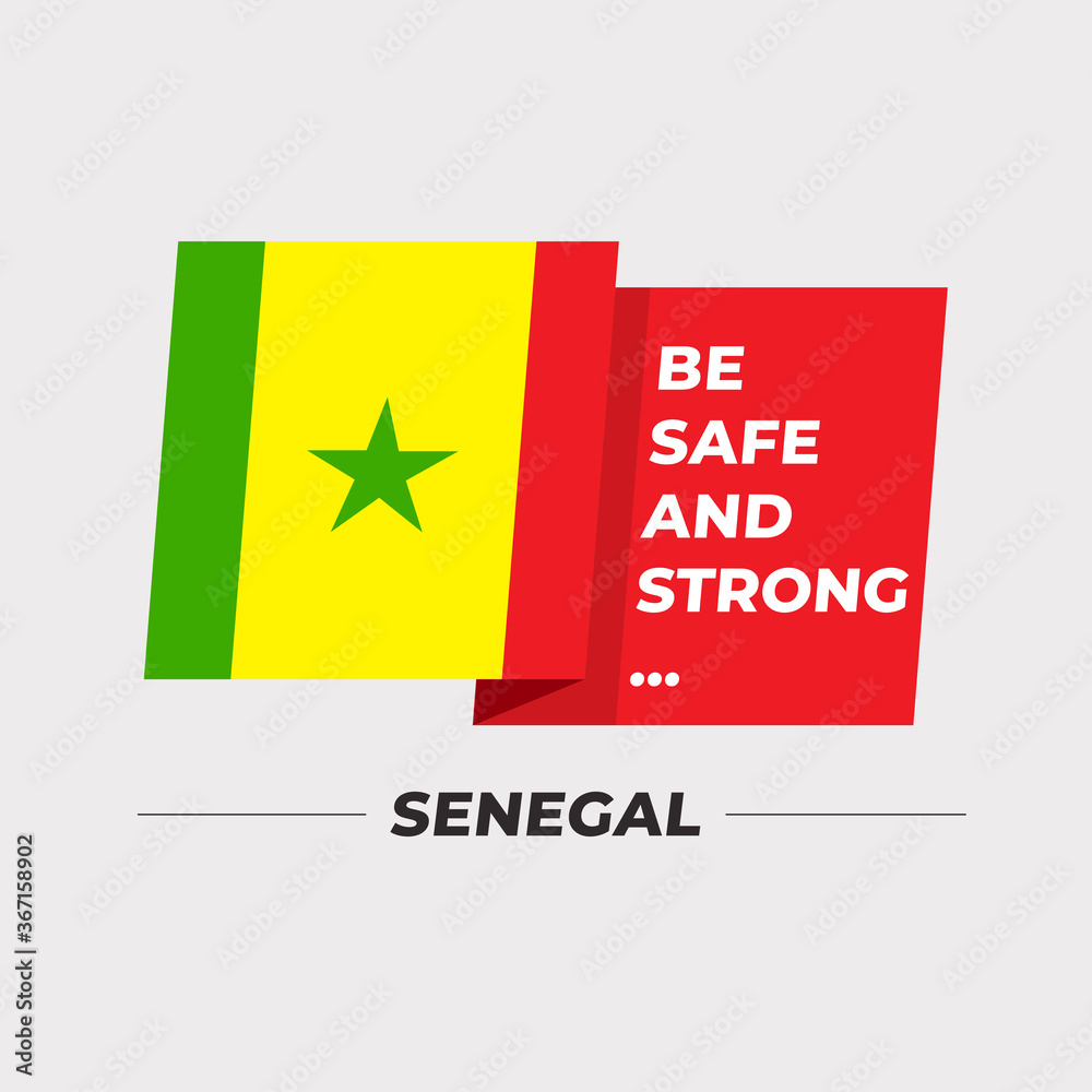 National flag icon with encouraging message isolated on light grey background : Vector Illustration National flag icon with encouraging message isolated on light grey background : Vector Illustration