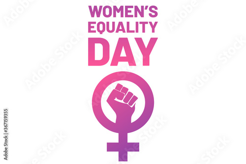 Women's Equality Day. August 26. Holiday concept. Template for background, banner, card, poster with text inscription. Vector EPS10 illustration.