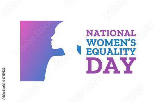 Women's Equality Day. August 26. Holiday concept. Template for background, banner, card, poster with text inscription. Vector EPS10 illustration. © bulgn