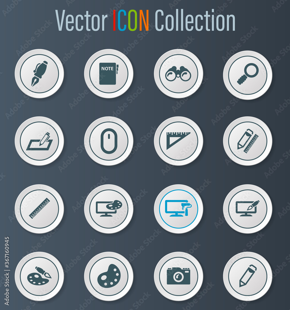 Design icons set Design icons set