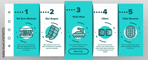 Cellulite Combat Tool Onboarding Mobile App Page Screen Vector. Anti-cellulite Cream Cosmetic And Massager Equipment, Cellulite And Fat Research Body Illustrations