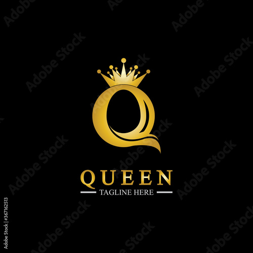 Letter Q Queen Logo Design Inspiration For Business And Company.