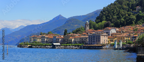 Bellagio sul lago di como, italia