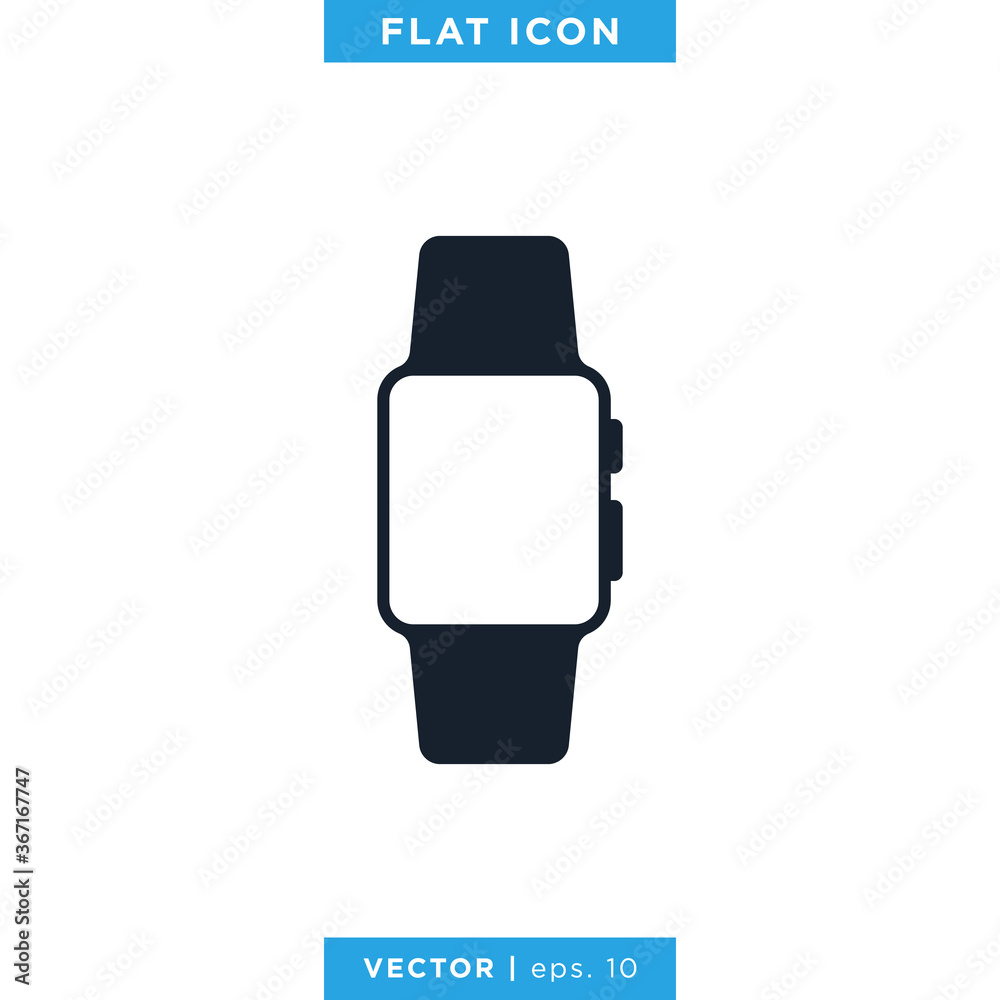 Smartwatch Icon Vector Design Template. Smartwatch Icon Vector Design Template.