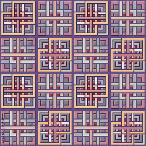 Vector paper cut geometric modern background.
