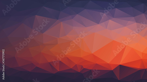 Light luxury Gold vector polygon abstract layout , Low Poly Background . vector blurry triangle texture. Brand new colorful illustration in with gradient. Brand new style for your business design. © sengah