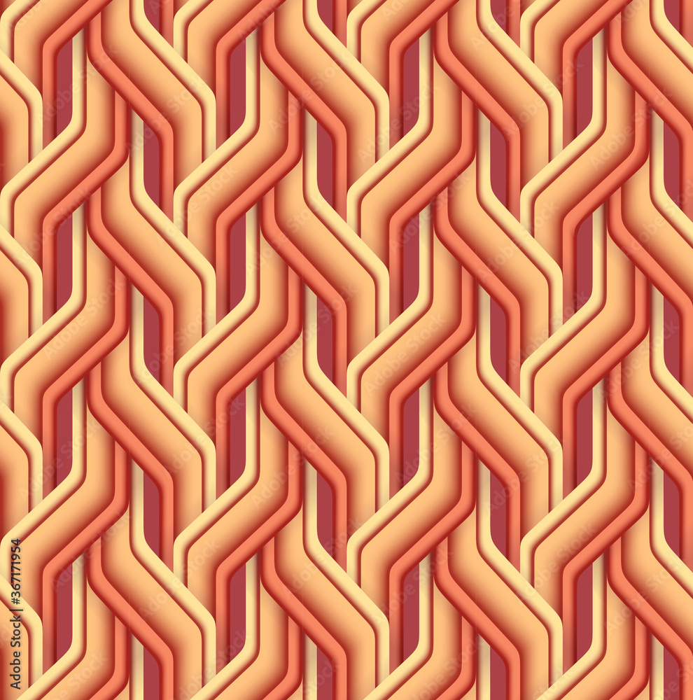 Fototapeta premium Vector paper cut geometric modern background