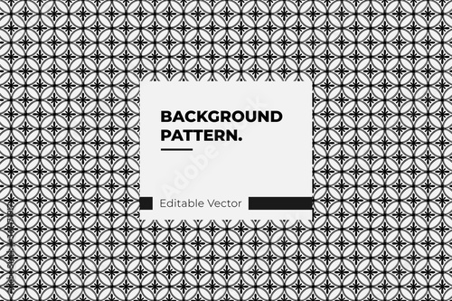 Seamless pattern based on Japanese geometric ornament. Black and white texture