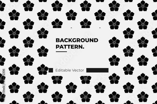 japanese pattern background vector history family crests kikyo
