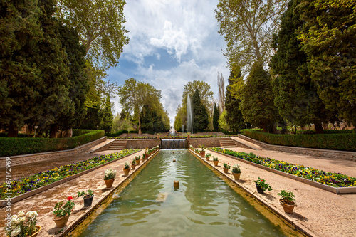 Historic Shahzadeh Garden in Mahan, Iran photo