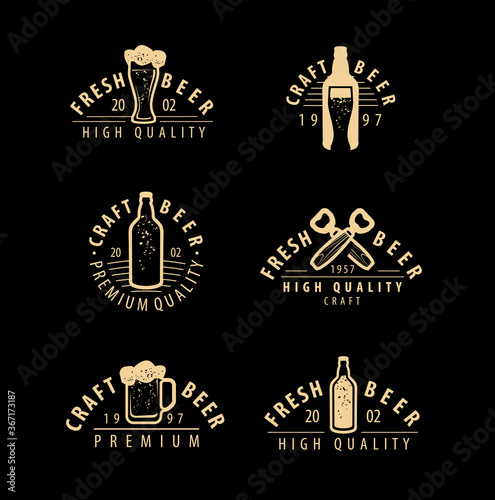 Beer emblem or symbol. Pub, brewery, drink concept