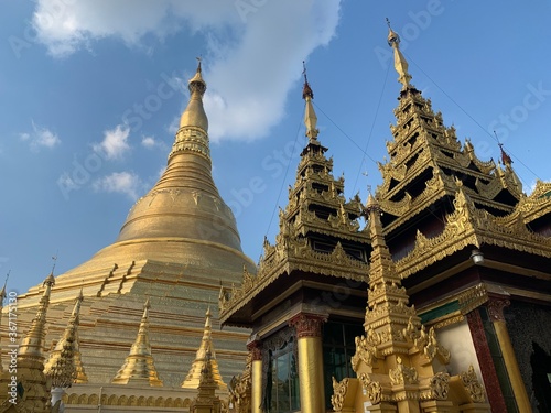 Pagode Shwedagon à Yangon, Myanmar 