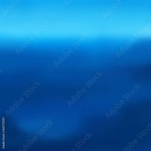 A bright blurred background in blue tones, simulating restless ocean waters.