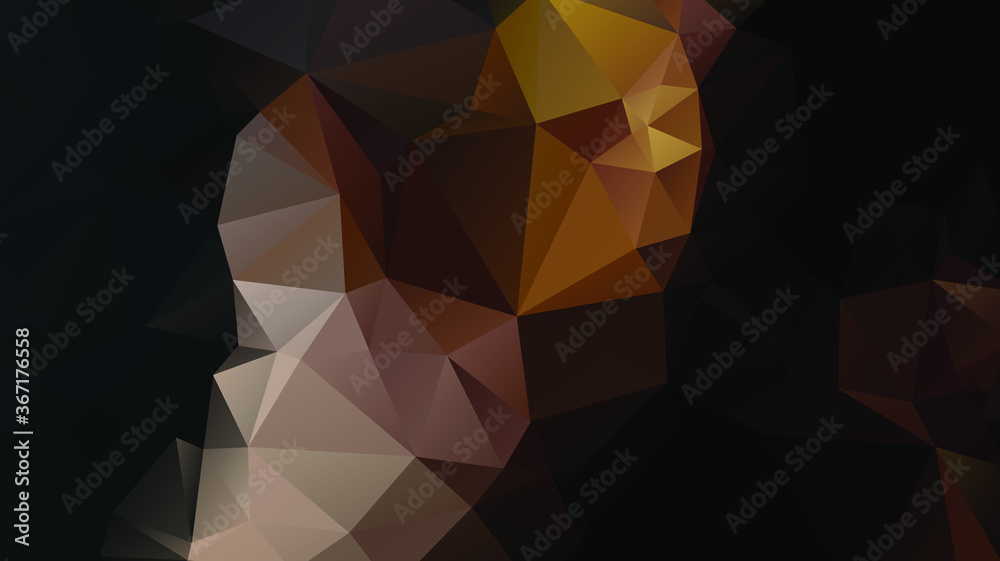 Light luxury Gold vector polygon abstract layout , Low Poly Background . vector blurry triangle texture. Brand new colorful illustration in with gradient. Brand new style for your business design.