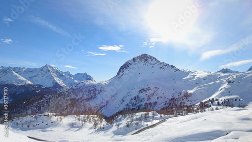 Snow covered Alp Mountains © Volodia