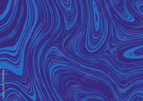 Abstract blue vector background motion hypnotic psychedelic design, zine texture.