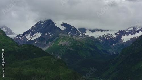 Summer glaciers in Alaska 