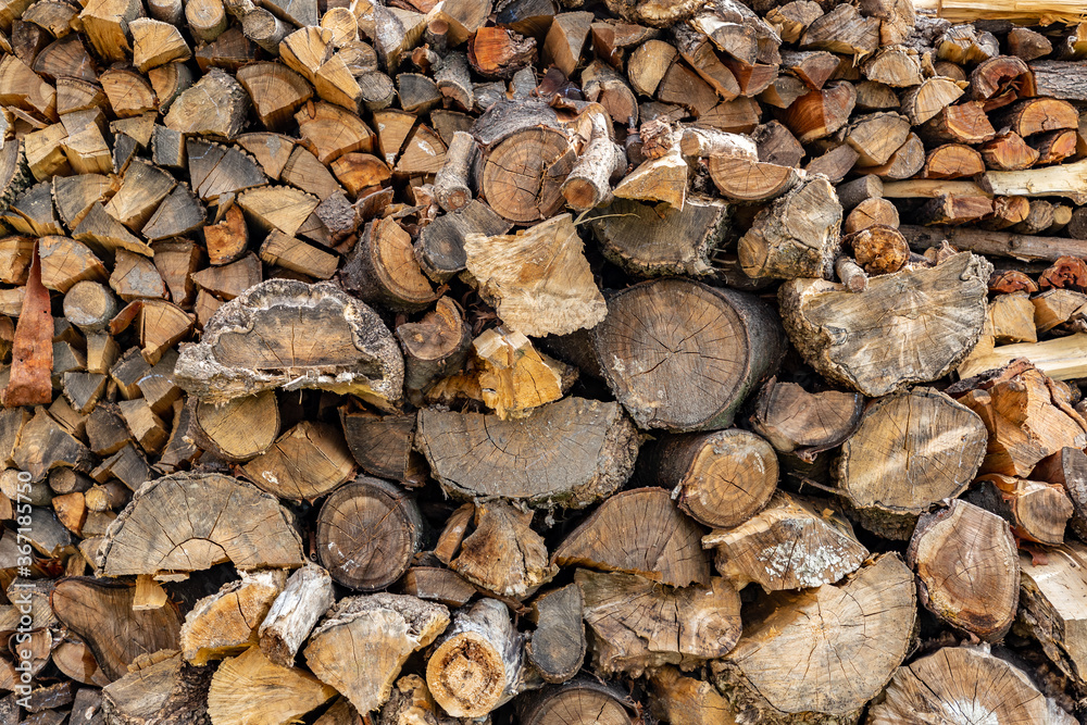 beautiful texture with dry firewood for winter. beautiful texture with dry firewood for winter.