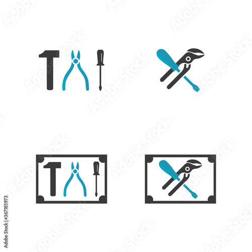 Service Tools vector icon illustration design template