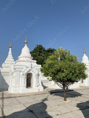 Temple Kuthodaw à Mandalay, Myanmar