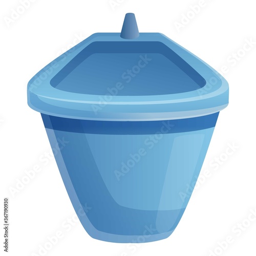 Bathroom bidet icon. Cartoon of bathroom bidet vector icon for web design isolated on white background