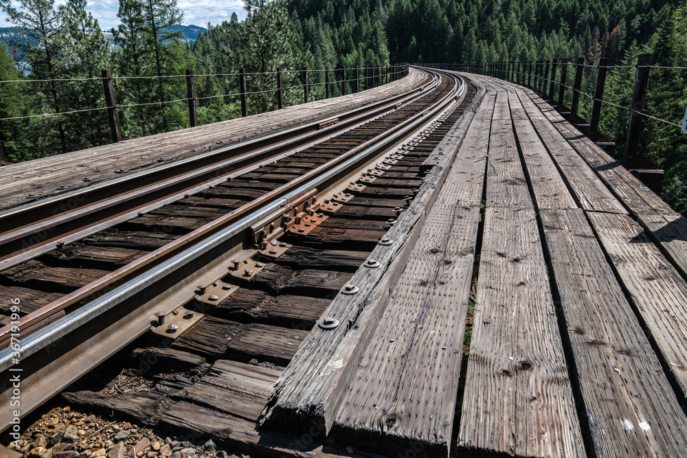 Steel Railroad Bridge in Northern Idaho Steel Railroad Bridge in Northern Idaho