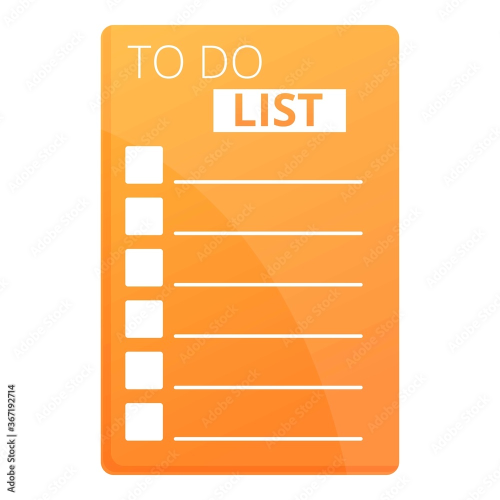 To do list reminder icon. Cartoon of to do list reminder vector icon for web design isolated on white background