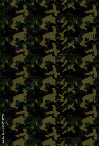 camouflage seamless pattern vector texture background illustration for fashion