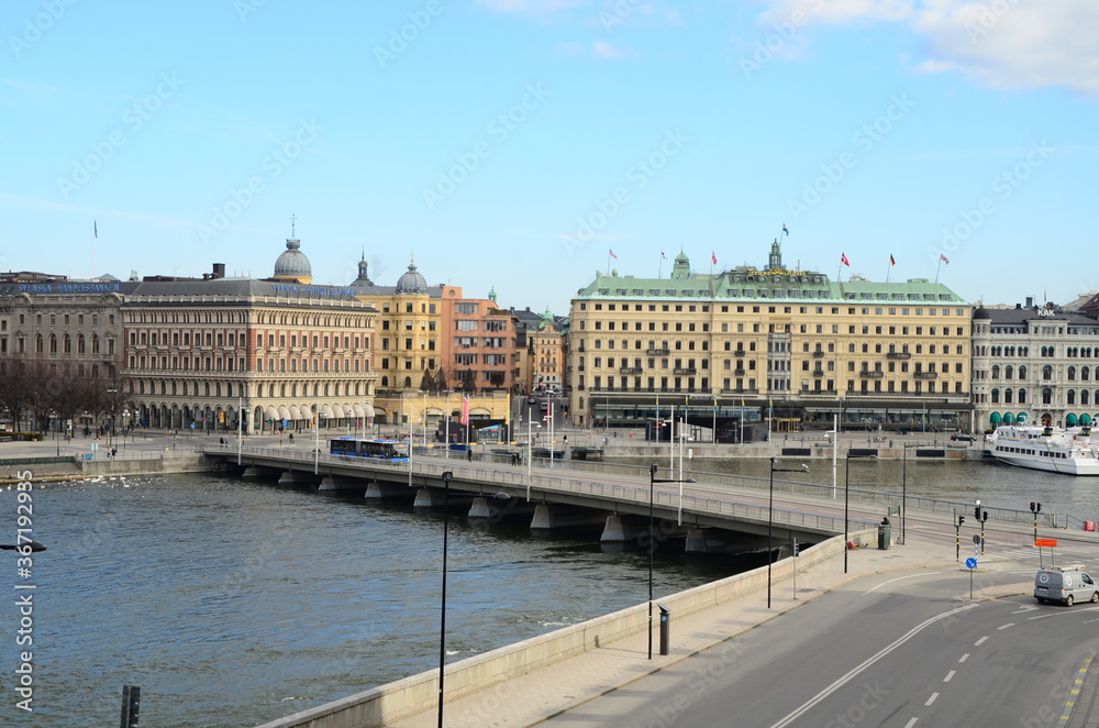 Building landmark in Stockholm, Sweden