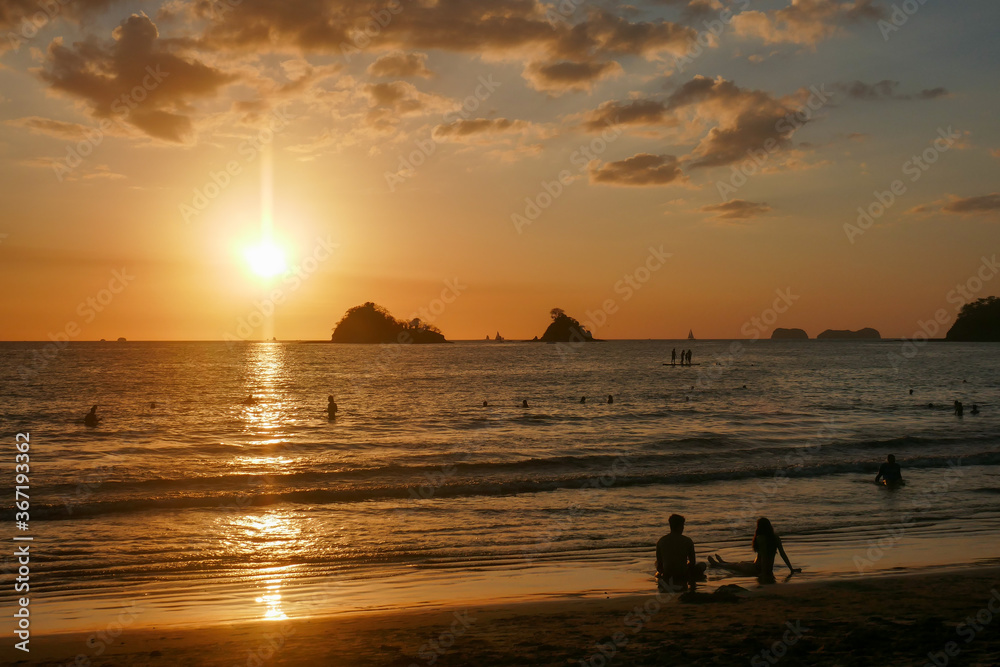 Sunset on beach Sunset on beach
