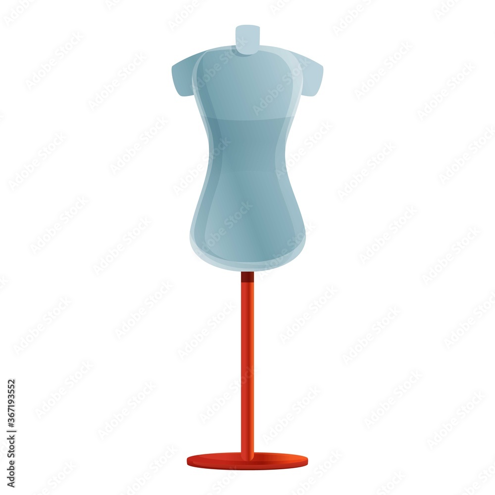Fototapeta premium Dressing room mannequin icon. Cartoon of dressing room mannequin vector icon for web design isolated on white background