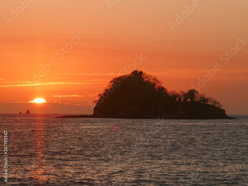 Sunset on beach