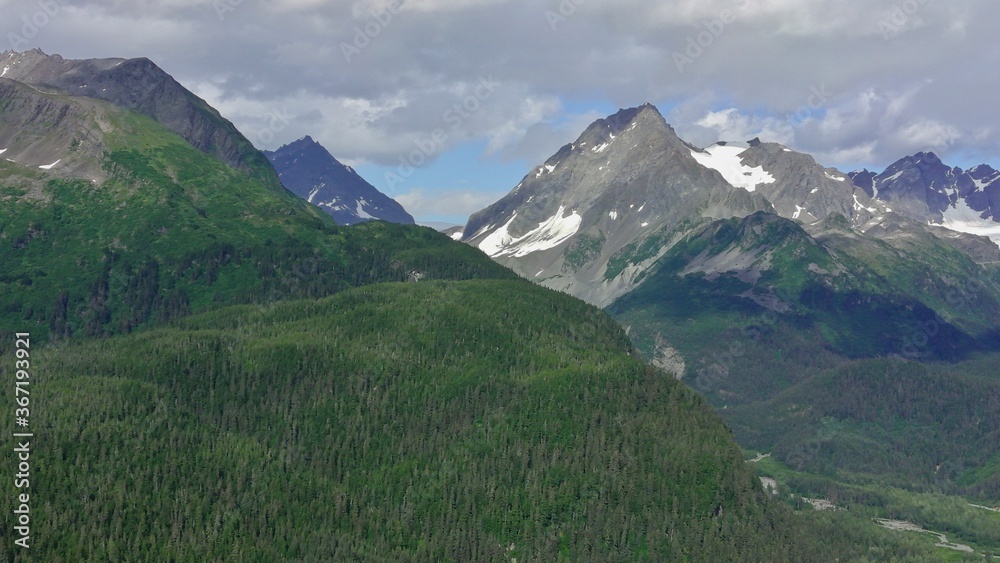 Fototapeta premium Summer glaciers in Alaska
