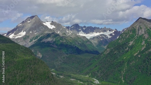 Summer glaciers in Alaska 