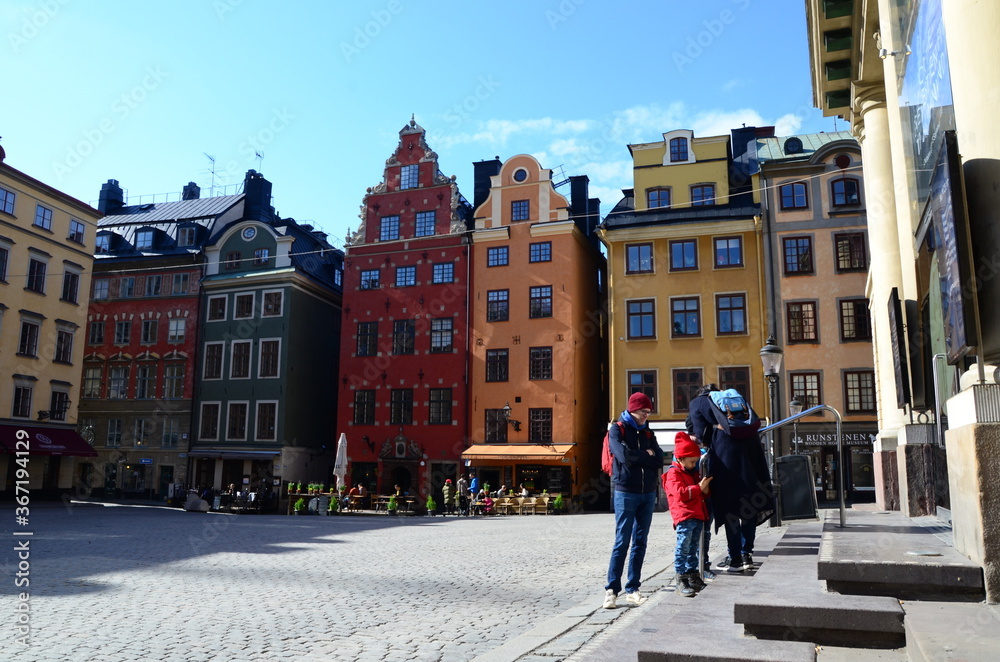 Building landmark in Stockholm, Sweden