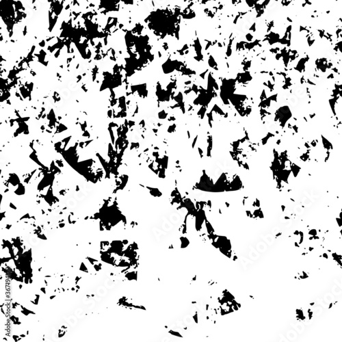 Vector abstract simple pattern for your game or background. Sprayed wall black and white mode