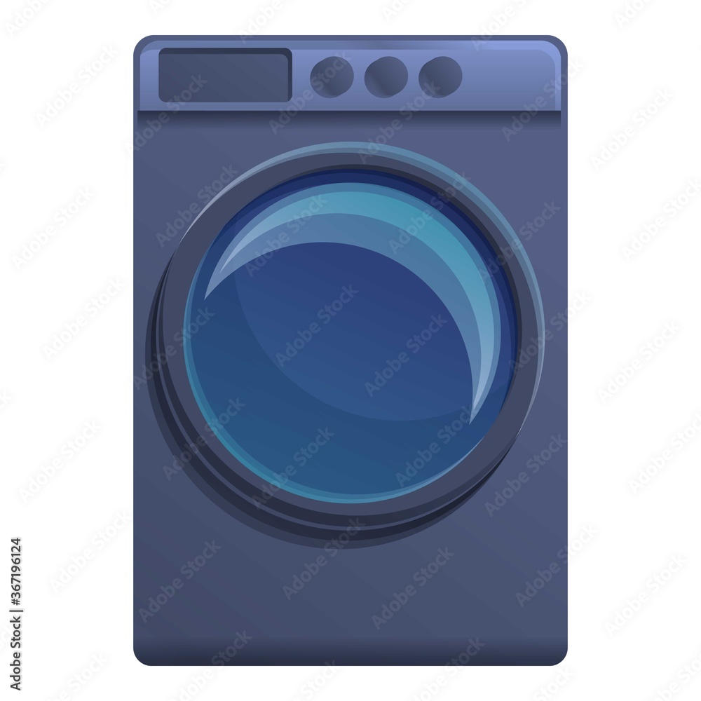 Home tumble dryer icon. Cartoon of home tumble dryer vector icon for web design isolated on white background Home tumble dryer icon. Cartoon of home tumble dryer vector icon for web design isolated on white background
