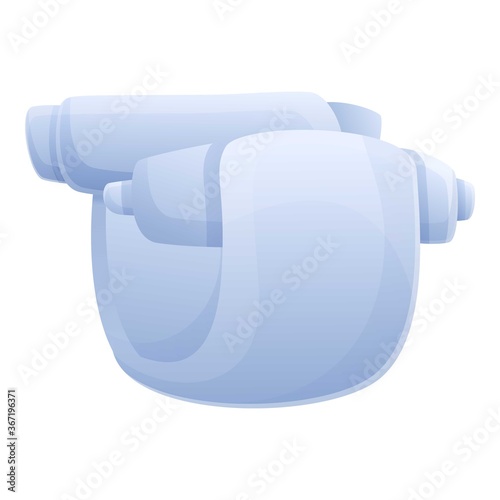 Baby nappy icon. Cartoon of baby nappy vector icon for web design isolated on white background