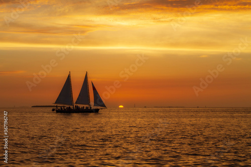 sunset sail in key west © TS Images