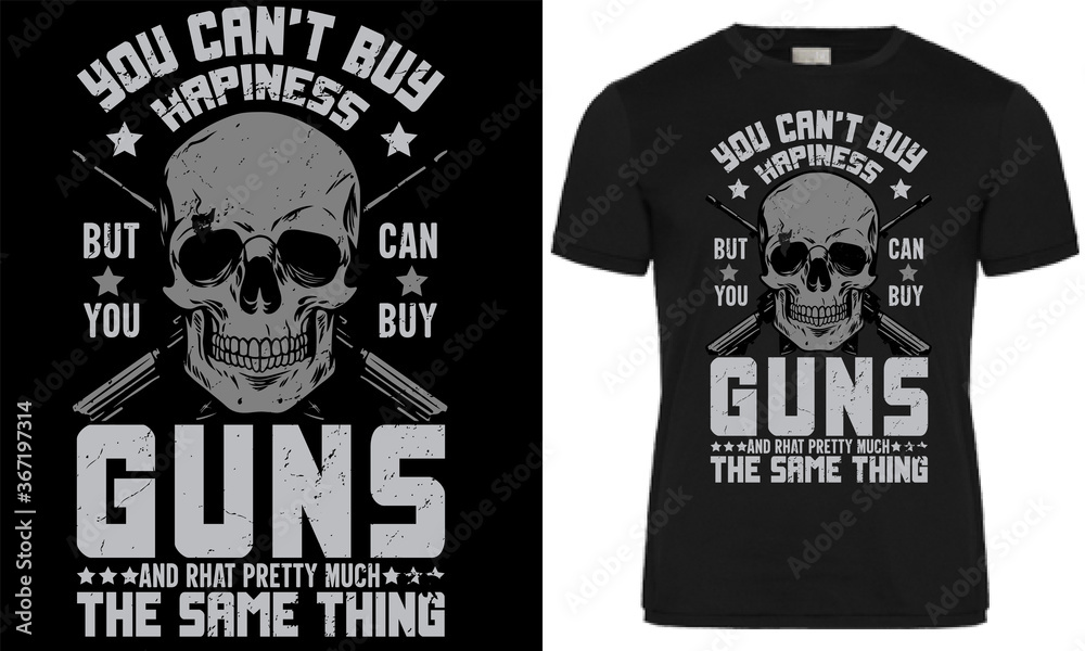 skull and crossbones icon It's Gun T-shirt Design skull and crossbones icon It's Gun T-shirt Design